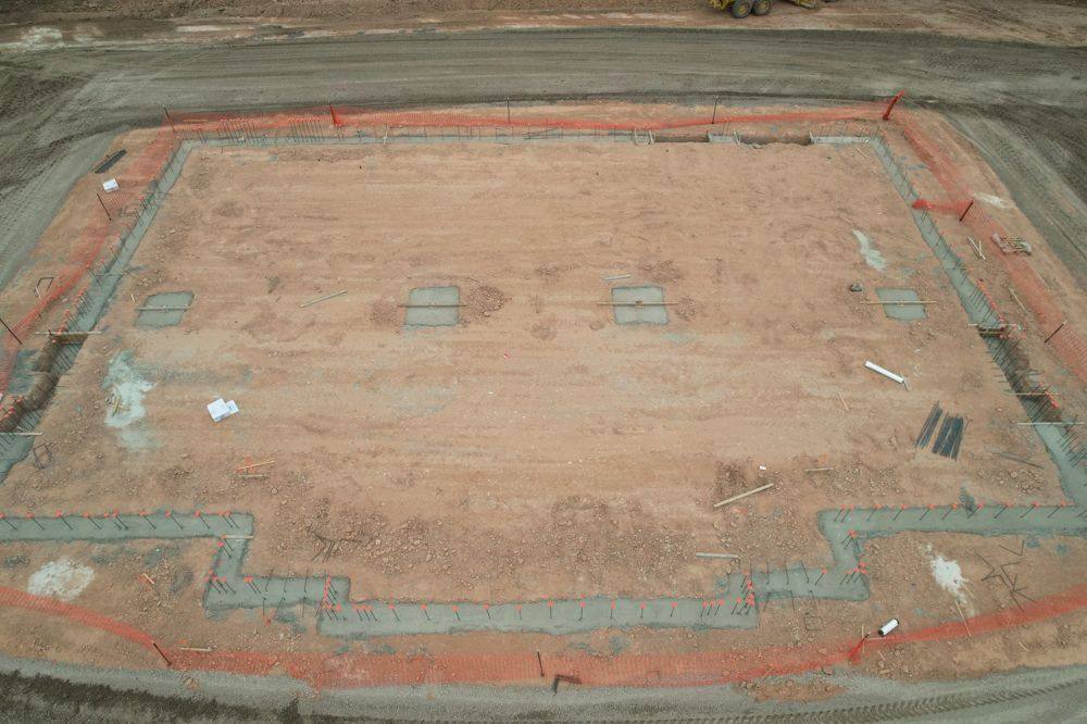 Foundation and site work near Amarillo